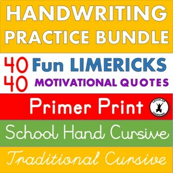 Preview of Handwriting Practice Older Students SEL Fun Activities