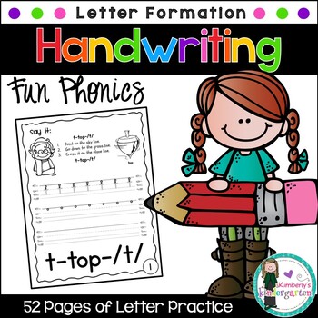 Preview of Handwriting Practice Pack. Fun Phonics! OT-Developed BESTSELLER