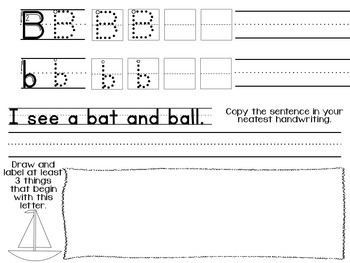 Handwriting Practice Pages by Kindergarten Daze | TpT