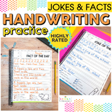 Handwriting Practice Pages | Jokes and Facts Handwriting |