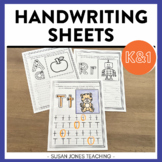 Handwriting Practice Pages: Kindergarten & First Grade