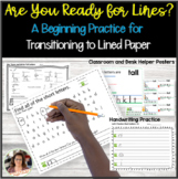 Handwriting Practice Paper for Kindergarten Transition to 