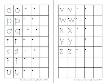 Handwriting Practice - Print (7 letters per page) by Rainbow Learning ...