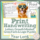 Handwriting Practice Print Morning Work Gross Facts Growth
