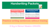 Handwriting Practice (Sentences) - Digital and Distance Learning