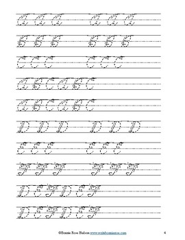 Handwriting Practice Sheets: Cursive by WriteBonnieRose | TpT