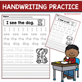 Simple Sentence Handwriting Practice | Tracing and Writing