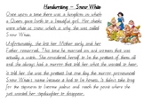 Handwriting Practice - Snow White (Victorian Cursive)