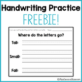 Handwriting Practice - Tall, Small, Fall