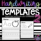 Handwriting Practice Templates 2 - uppercase and lowercase