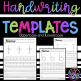 Handwriting Practice Templates Upper & Lowercase letters