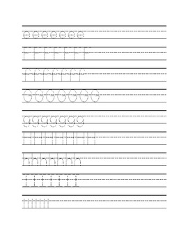 handwriting practice worksheet by sarah derolf tpt