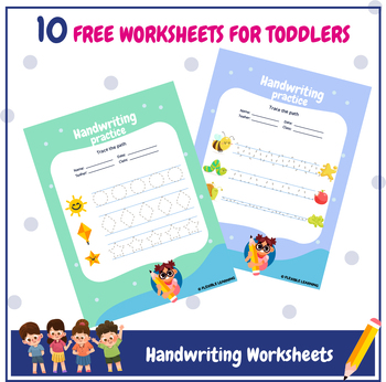 Preview of Handwriting Practice Worksheets For Toddlers