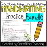 Handwriting Practice Worksheets NO PREP: On This Day In History