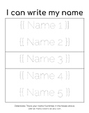 Handwriting Practice - Write Your Name - Preschool, Kinder