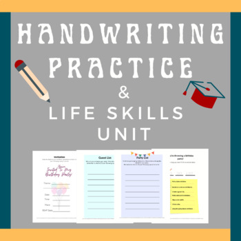 Handwriting Practice and Life Skills, LISTS| Homeschool Life by Altesa ...