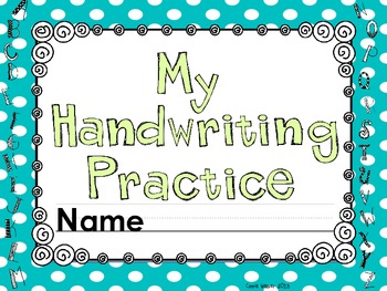 Preview of Handwriting Practice for K and 1