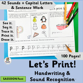 Handwriting Practice for Kindergarten & 1st supports Jolly