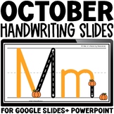 Handwriting Practice for Letter Writing OCTOBER Digital Le