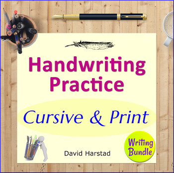 Preview of Handwriting Practice for Older Students + 123 Writing Prompts + 12 Editing...