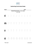 Handwriting Practice sheets