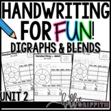 Handwriting Practice with Digraphs and Blends | Phonics Ba