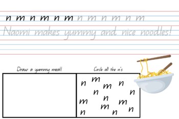 Preview of Handwriting Practice with letter recognition