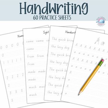 Preview of Handwriting Practice worksheets for Upper Years Older Students and Staff