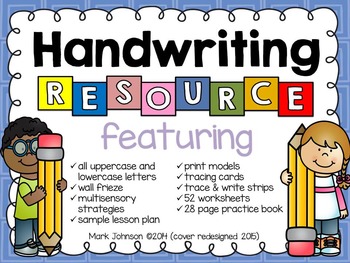 Preview of Handwriting Resource {Printing Uppercase and Lowercase Letters}