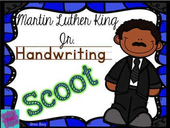 Preview of Handwriting Scoot- MLK - Martin Luther King Day