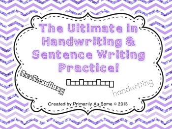 Preview of The Ultimate in Handwriting & Sentence Work Practice MEGA Bundle