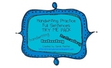 Handwriting & Sentence Work Practice Try Me Pack Freebie