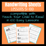 Handwriting Set 2 compatible w/ Teach Your Child to Read i