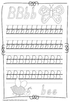 handwriting worksheets a to z qld font by teachezy tpt