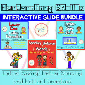 Preview of Slides and Printable BUNDLE - OT- Handwriting skills - Letter Formation