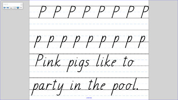 Preview of Handwriting Slides for SMART/Interactive Whiteboard