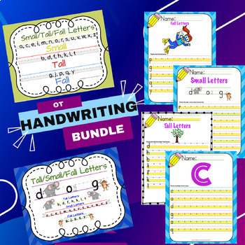 Preview of Handwriting TALL, SMALL, FALL and MAGIC C Letters Occupational Therapy (OT)