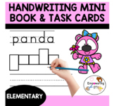 Handwriting TASK cards & handwriting MINI BOOK trace, box,