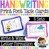 Handwriting Task Cards - Alphabet Letter Formation Practic