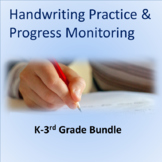 Handwriting Practice and Progress Monitoring K-3 Common Co