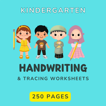 Preview of Fun and Interactive Handwriting: Engaging Tracing Worksheets for Kindergarten
