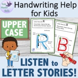 Handwriting Upper Case - "LISTEN to LETTER STORIES"