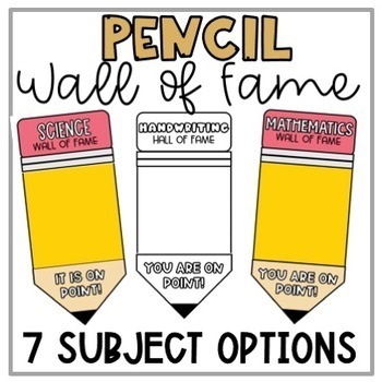 Preview of Pencil Wall of Fame