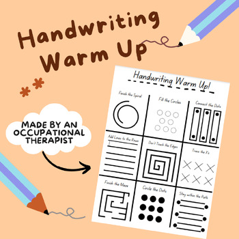 Preview of Handwriting Warm Up | Occupational Therapy Activity
