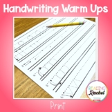 Handwriting Warm Ups- Print