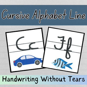 Preview of Handwriting Without Tears Alphabet Line- CURSIVE
