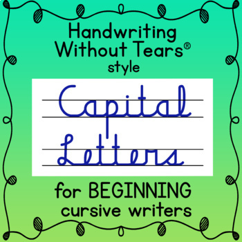 capital letter i in cursive