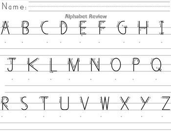 Handwriting Without Tears® Style Letter Practice Pages