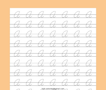 Handwriting Without Tears Cursive A-Z Tracing Practice Worksheets ...