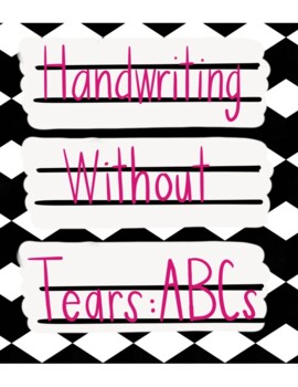 Handwriting Practice 3rd & 4th grade: Handwriting-Without-Tears STYLE FONT